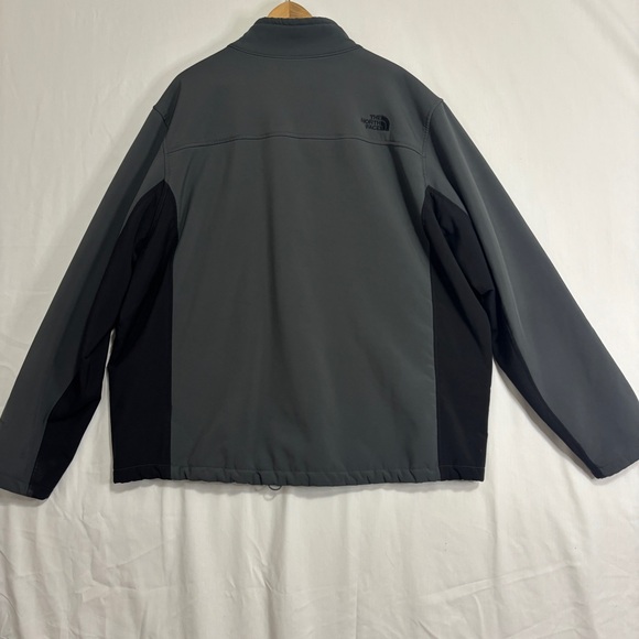 North Face Men's Apex Chrome Thermal Jacket Full Zip Softshell Grey Black Sz XXL - Picture 6 of 16
